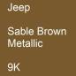 Preview: Jeep, Sable Brown Metallic, 9K.